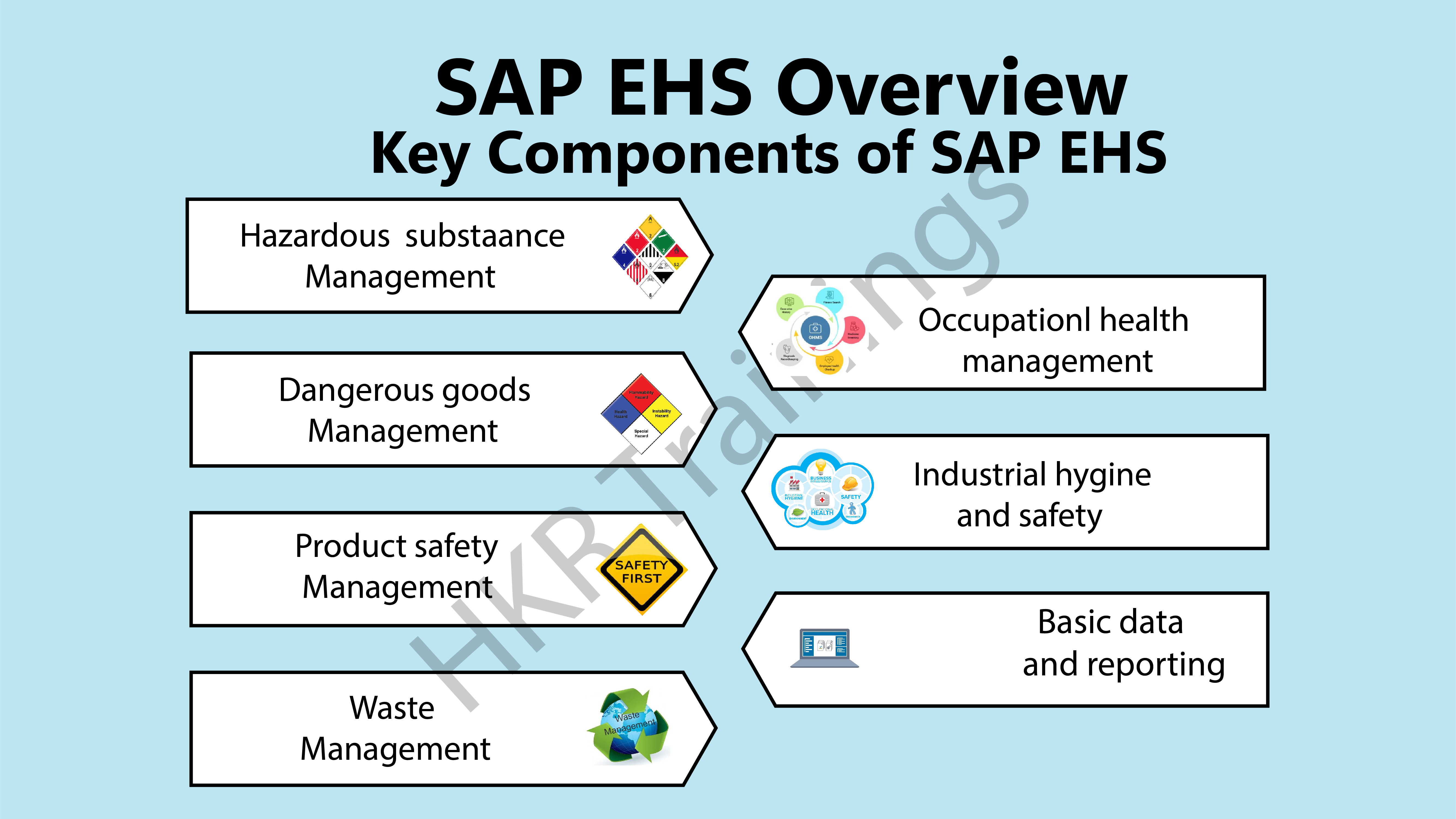 Key components of the SAP EHS